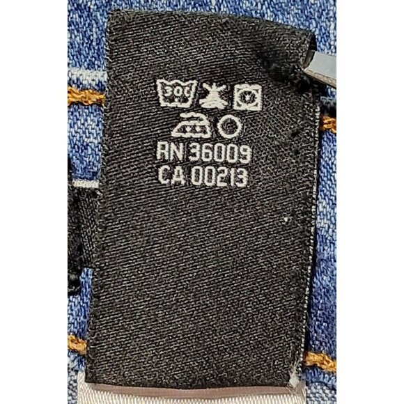 Calvin Klein Jeans Womens 8 Stretch Slim Boot Cut Double Stone Wash - Picture 10 of 11